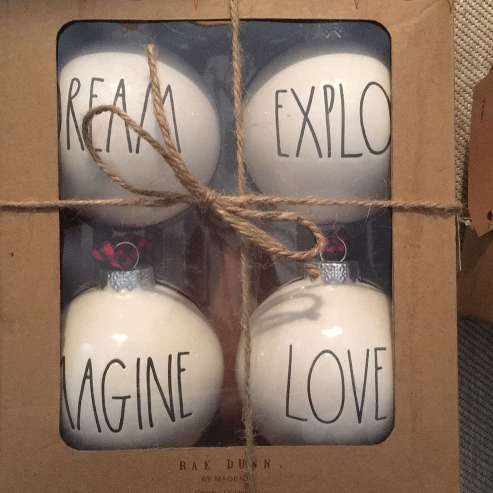 BNWT RAE DUNN ORNAMENTS